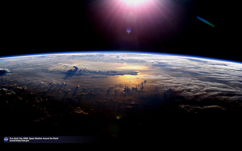Echte Erde aus dem Weltraum Nas, Hintergrund, NASA-Erde HD-Hintergrundbild