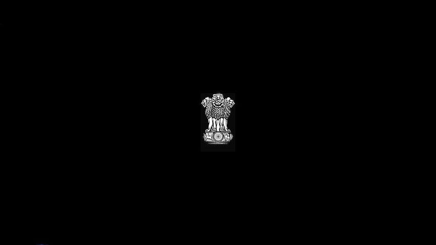 El emblema nacional indio de la capital del león de Asoka en D fondo de pantalla