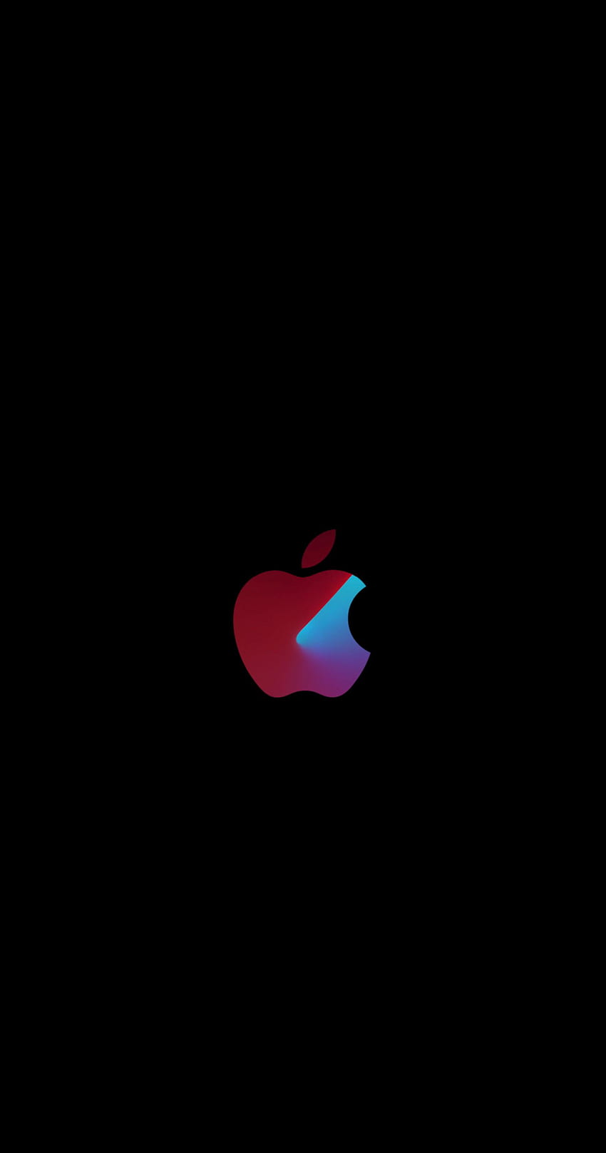 Mela minimalista Ho preso l'idea di una delle mele attuali e l'ho incorporata con il logo Apple (): Amoledbackground Sfondo del telefono HD