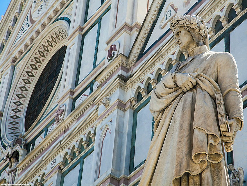 Statue of Dante Alighieri: , Size - 1600 на 1200 px HD wallpaper