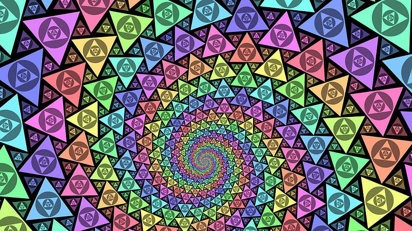 Trippy Twitter Background, Colourful Trippy HD wallpaper