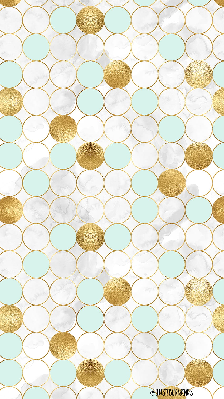 Marble gold and mint green circle . Mint green , Mint green iphone, Gold phone HD phone wallpaper