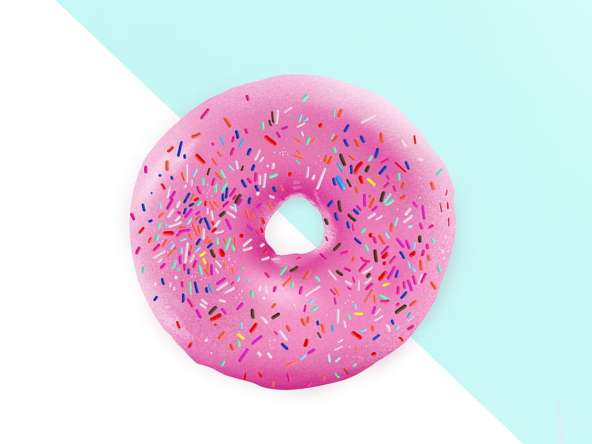 Pink Donut by JD Jones for Modus Create on Dribbble HD wallpaper