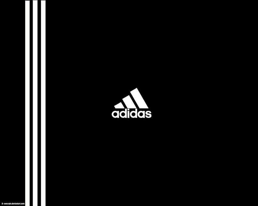 Лого на Adidas - , фон на логото на Adidas върху прилеп, символ на Adidas HD тапет