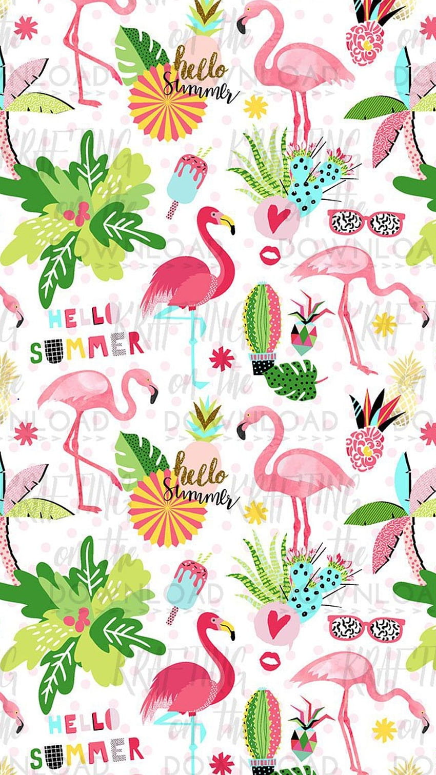 Summer Flamingo - Awesome, Christmas Flamingo HD phone wallpaper