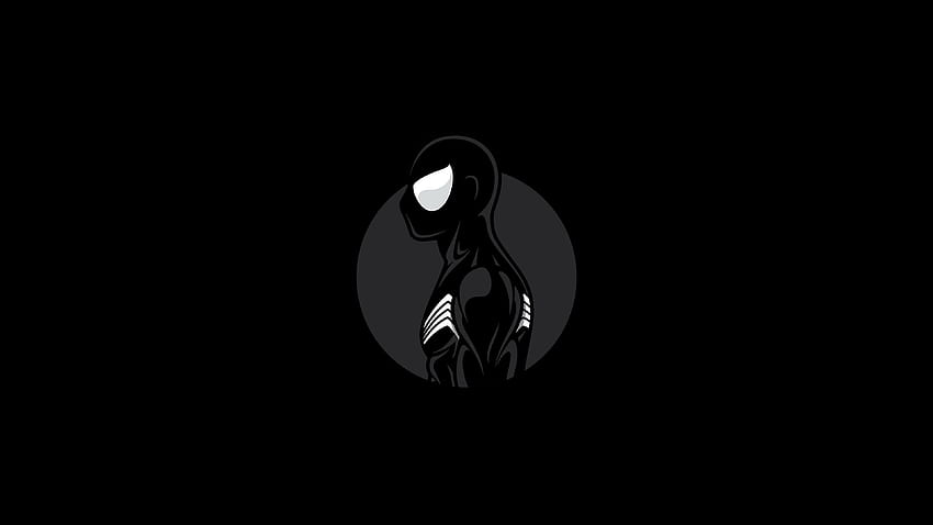 Spiderman Dark Minimalist Art supereroi, uomo ragno, minimalista,. Minimalista, nero, nero, minimalista di Spider-Man Sfondo HD