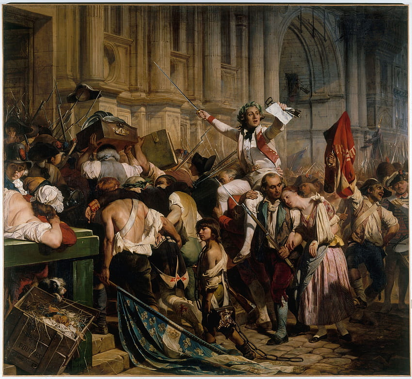 Pintura de temática renacentista, revolución francesa. fondo de pantalla