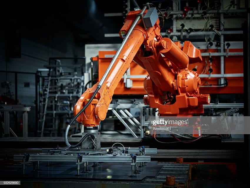 Pomysły na robotykę przemysłową. roboty przemysłowe, przemysłowe, ramię robota Tapeta HD