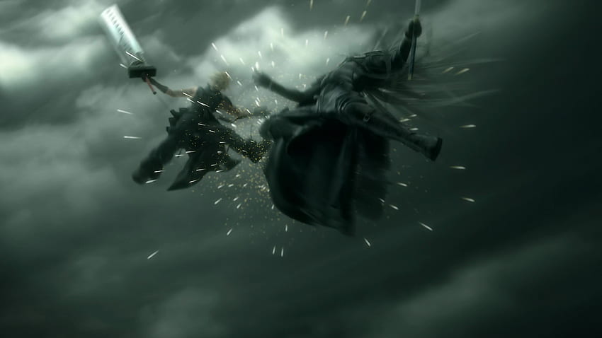 Final Fantasy Sephiroth background, Cloud vs Sephiroth HD wallpaper