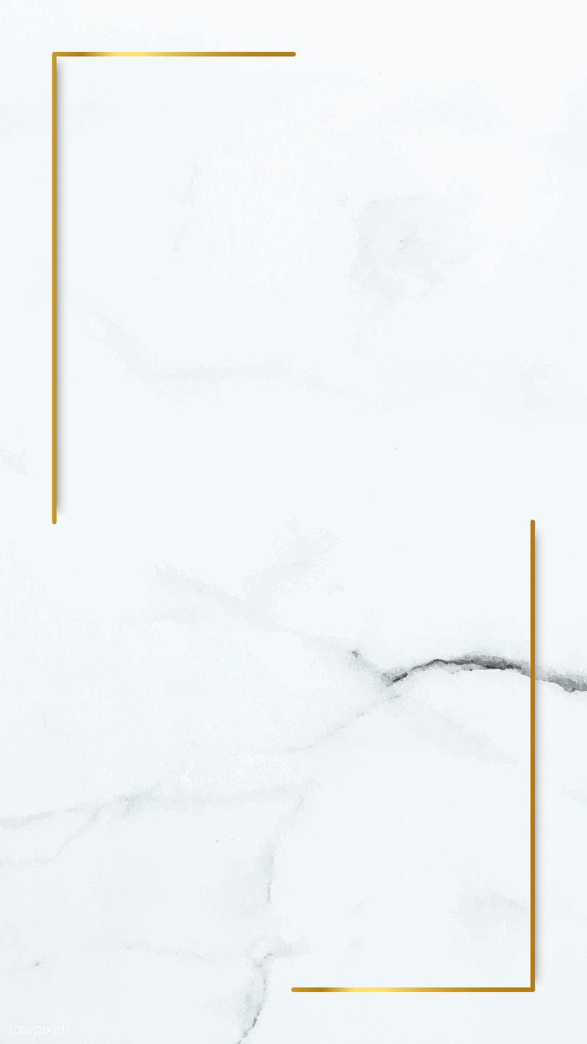premium illustration of Rectangle gold frame on white, Aesthetic Gray Marble HD phone wallpaper