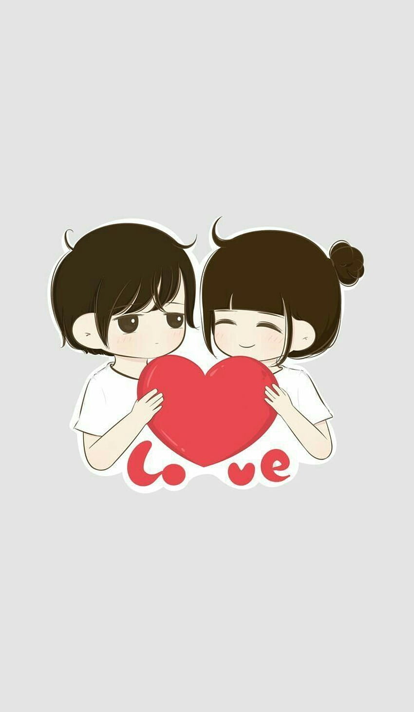 Cute love cartoons, Cute Couple Drawing HD phone wallpaper