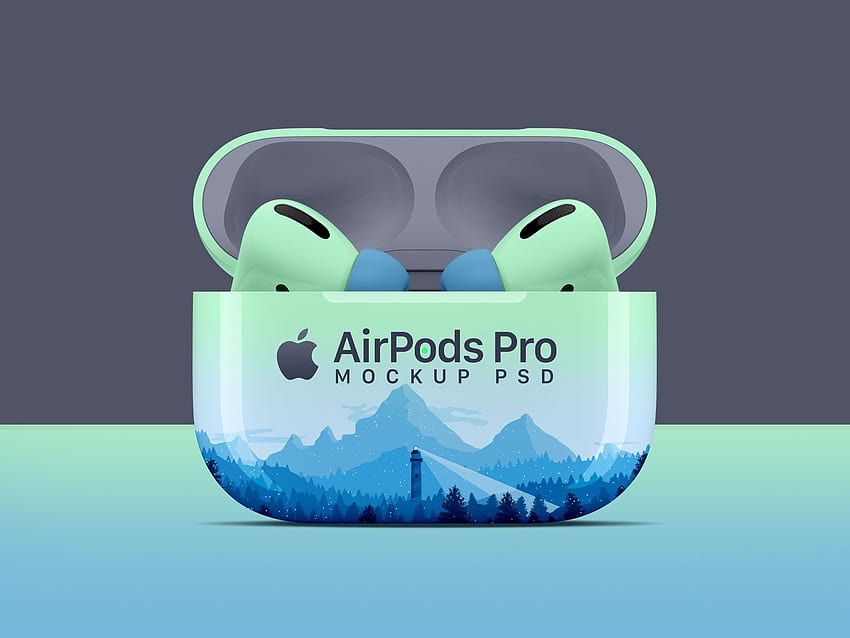 AirPods Pro Mockup PSD HD wallpaper