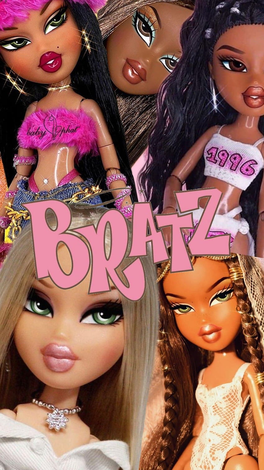 Bratz . Estetyka pastelowego różu, dziewczęcy iPhone, dziewczyny Bratz, estetyka Black Bratz Tapeta na telefon HD