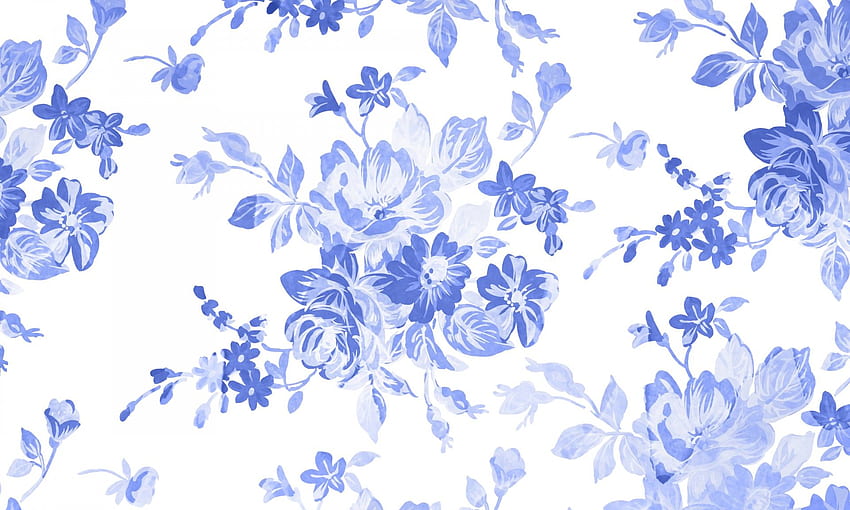 Blue Floral Watercolor Background Background Paper - Blue Flowers, Flowers Watercolour HD wallpaper