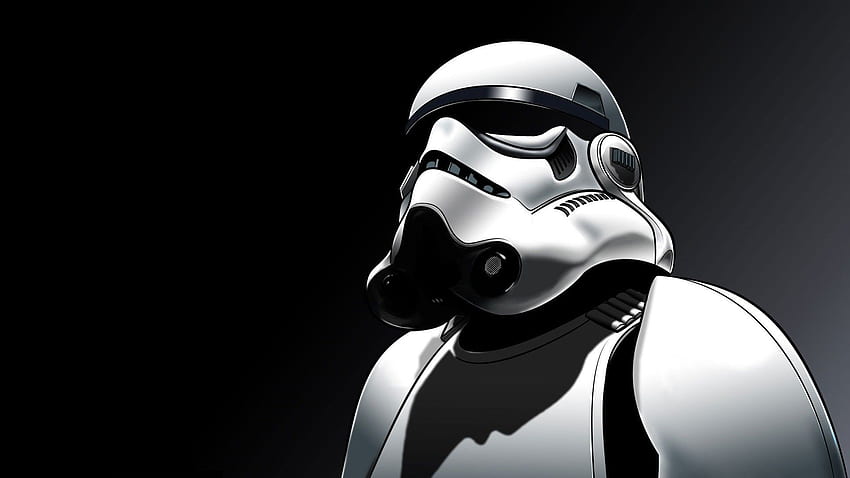Star Wars noir et blanc sur ..chien, Cool Star Wars Cartoon Fond d'écran HD