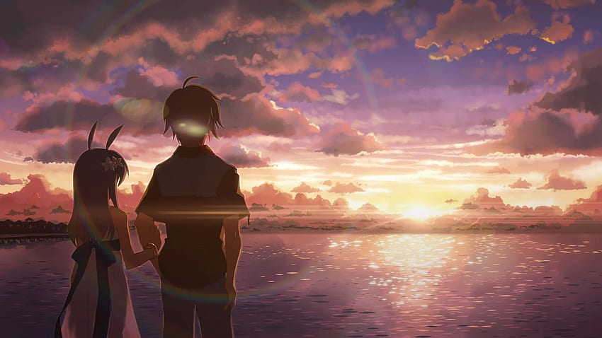 Sunsets And Sunrises : SunRises SunSets. Anime Scenery, Anime Art Beautiful, Sunrise, Anime Couple PC HD wallpaper