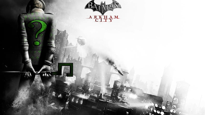 Riddler Question Mark afari. Riddler afari - Batman Arkham City Riddler afari. HD wallpaper