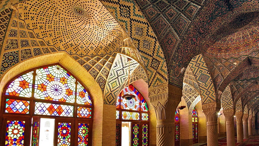 Mezquita Nasir Ol Molk - Shiraz, Irán. estudio 10 fondo de pantalla