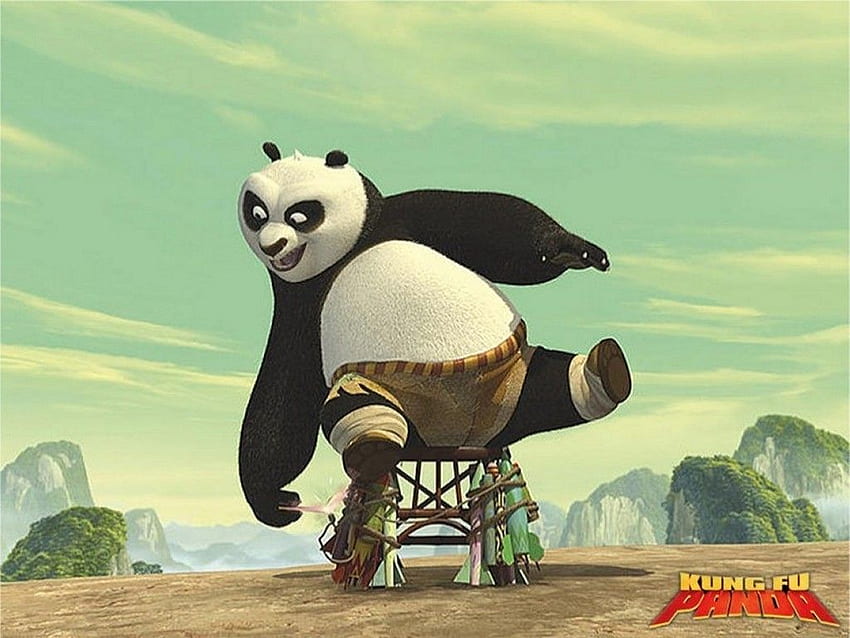 Kung Fu Panda Divertido, Instagram, Panda de dibujos animados divertido fondo de pantalla