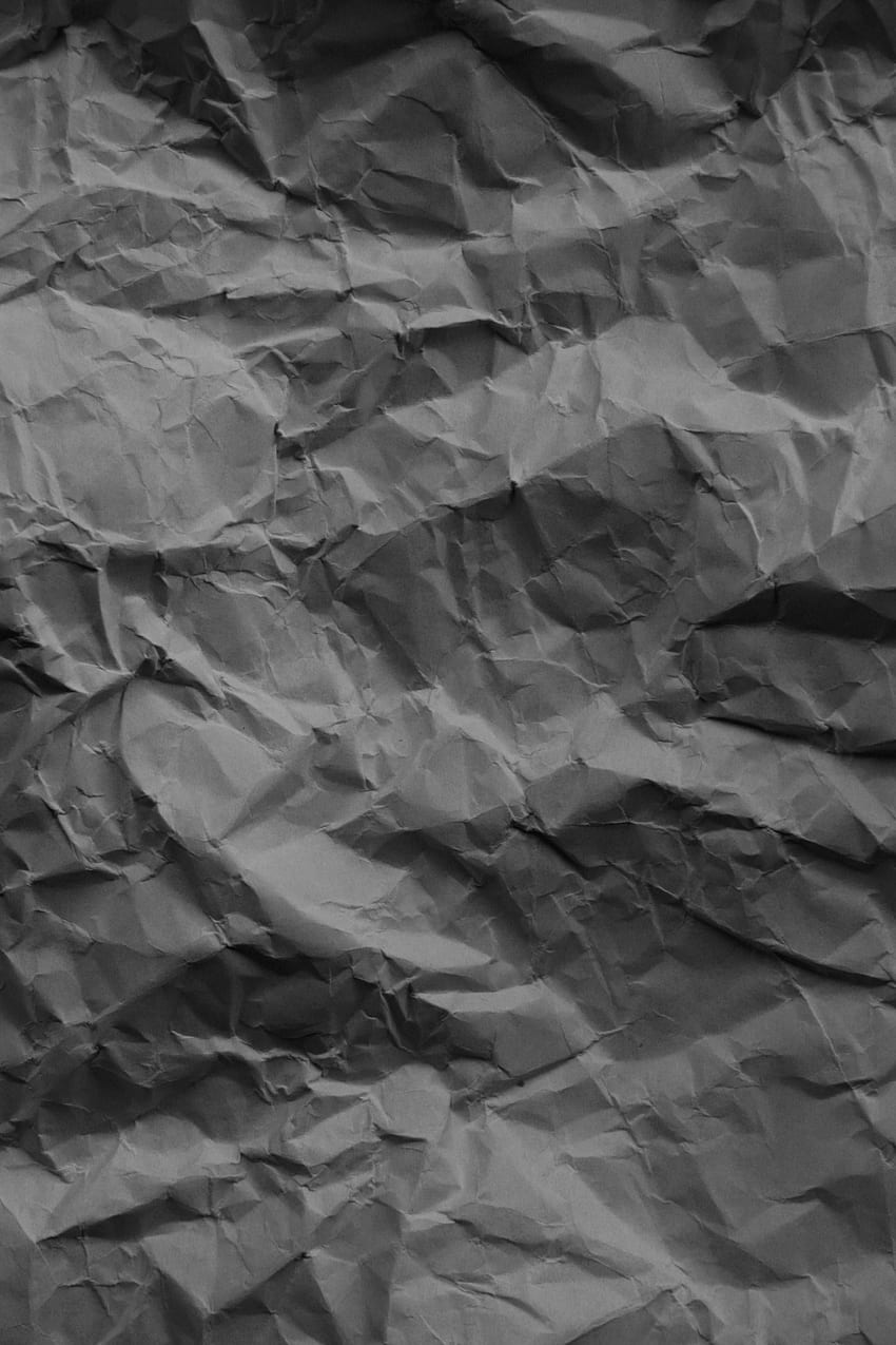 tekstura zmiętego papieru - projekt graficzny tekstury, tekstura papieru, tekstura czarnego papieru, zgnieciony papier Tapeta na telefon HD