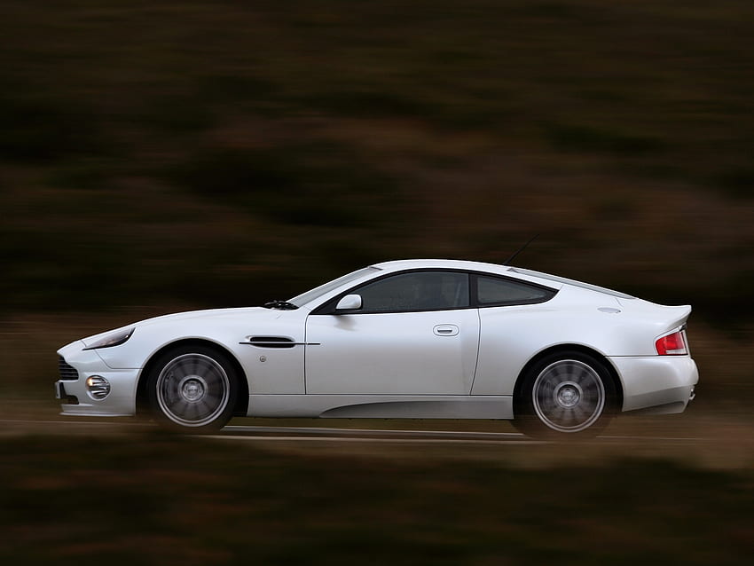 Auto, Aston Martin, automobili, vista laterale, velocità, 2004, V12, Vanquish Sfondo HD