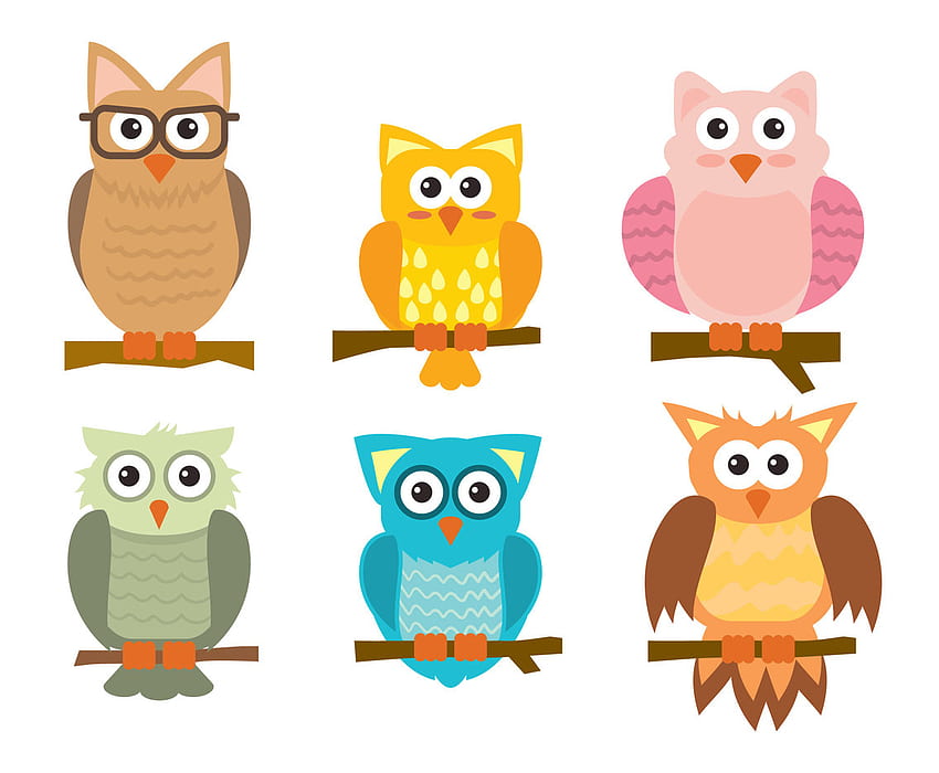 Cartoon Owl Vector Vector Art & Graphics, Cute Cartoon Owl Computer HD wallpaper