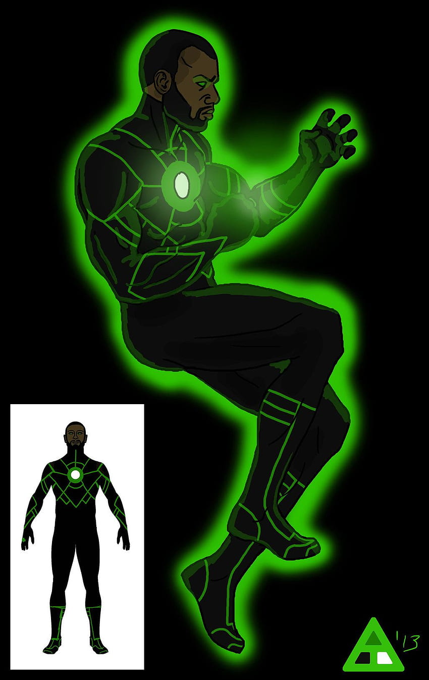Green Lantern Redesign: John Stewart HD phone wallpaper
