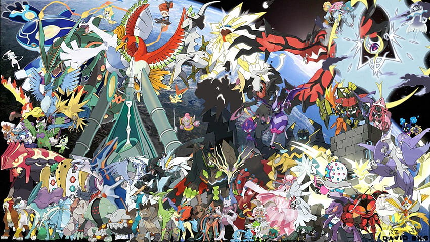 Alle legendären Pokémon Version II, alle legendären Pokémon HD-Hintergrundbild