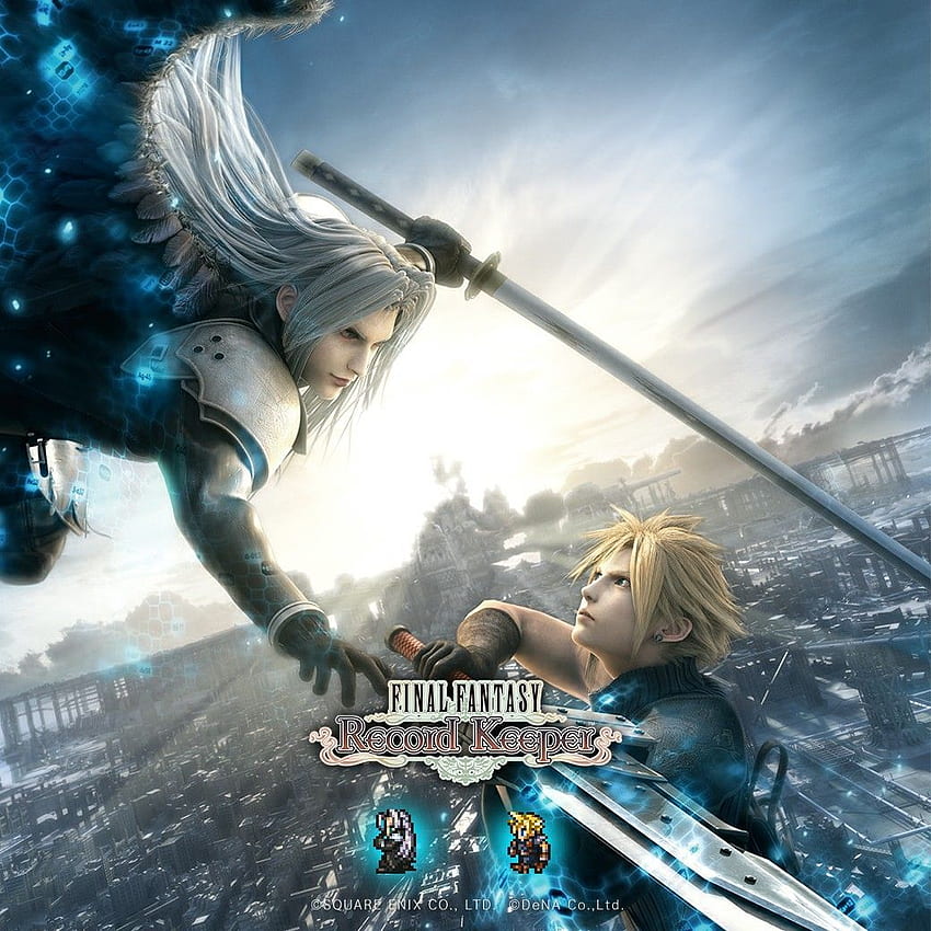Sephiroth and Cloud ffrk. Final fantasy vii, Fantasy, Fantasy games HD phone wallpaper