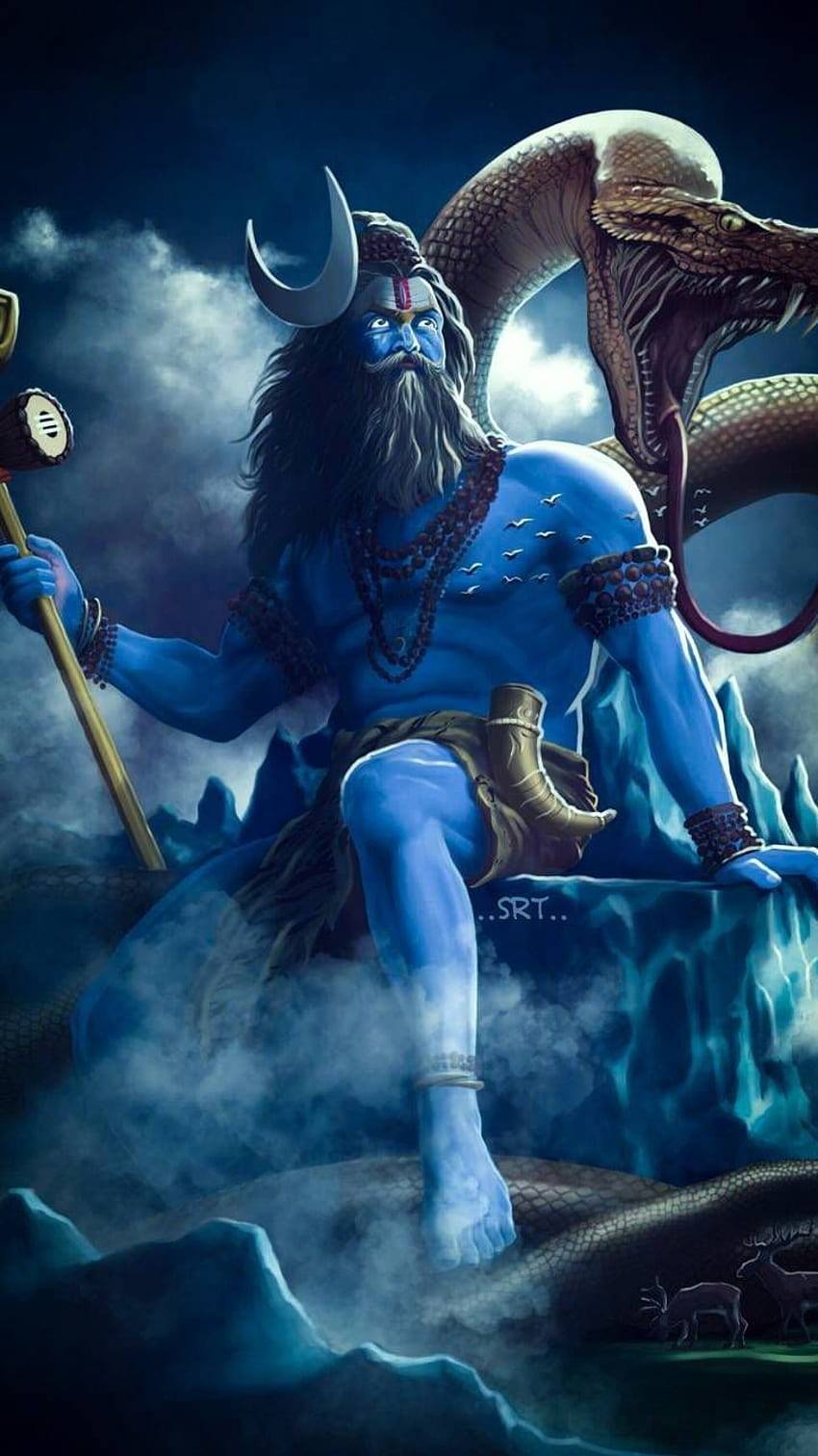 Lord Shiva Angry High Resolution, Blue Lord Shiva HD phone ...
