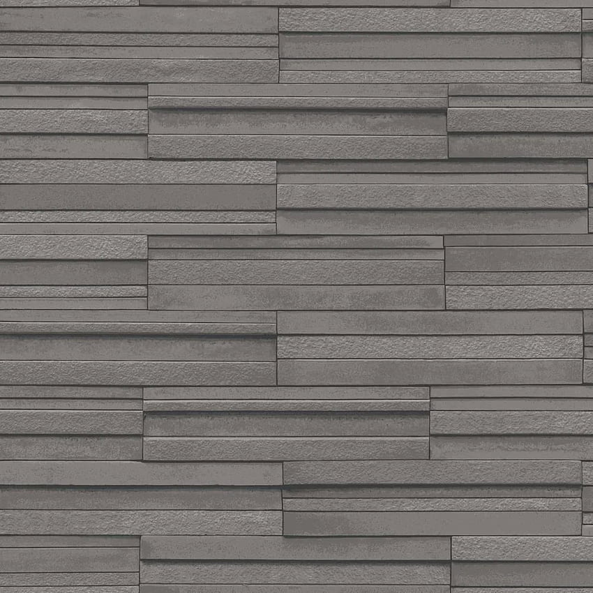 Fine Decor Dark Grey Ceramica Slate Tile, Black Slate Tapeta na telefon HD