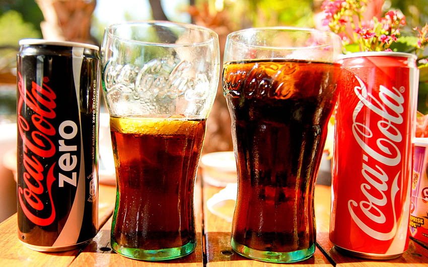 Coca Cola Soda Soda Canettes., Boissons non alcoolisées Fond d'écran HD