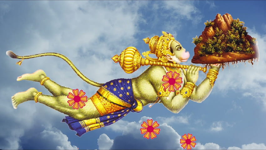Jai Hanuman WhatsApp-Status. Samstag Hanuman Status.. Samstag WhatsApp Status, Hanuman Flying HD-Hintergrundbild