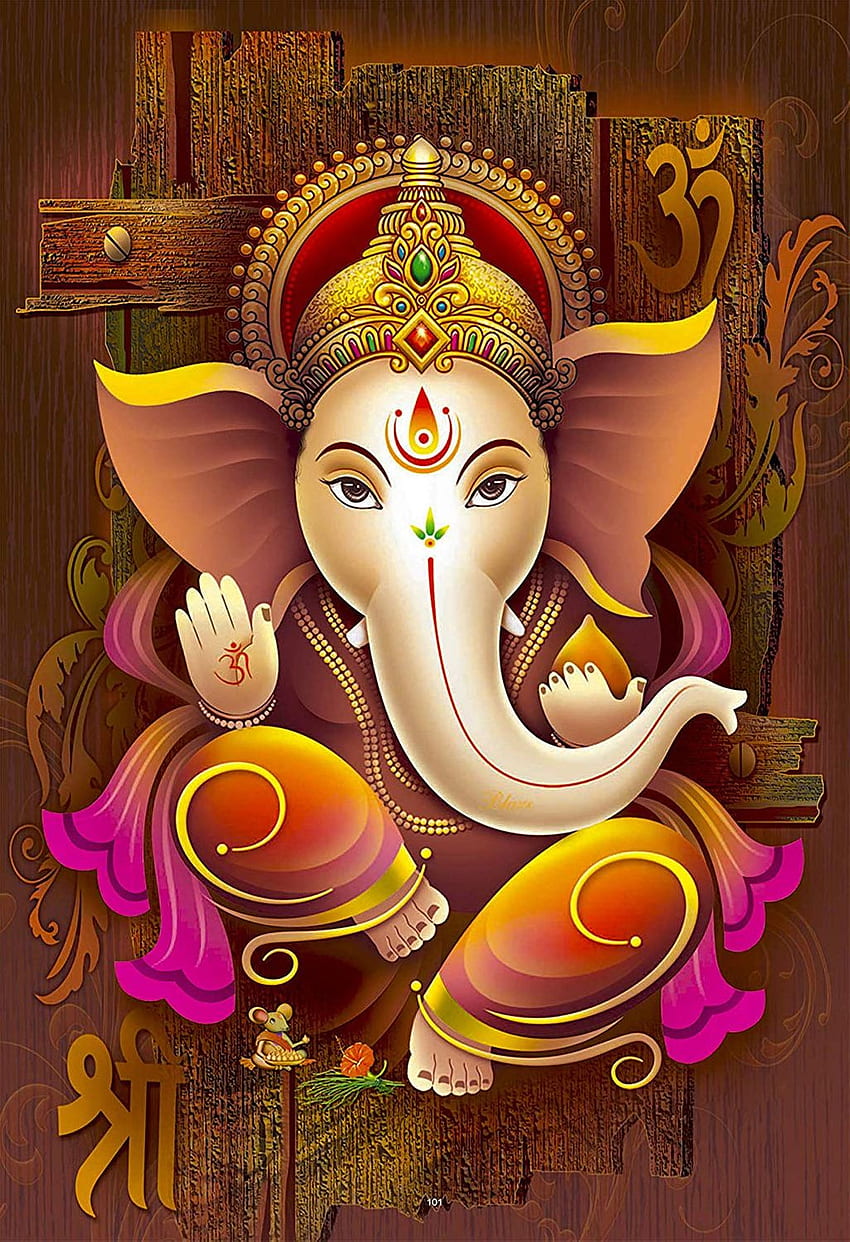 Ganapati, symbole, art, Ganesha Fond d'écran de téléphone HD