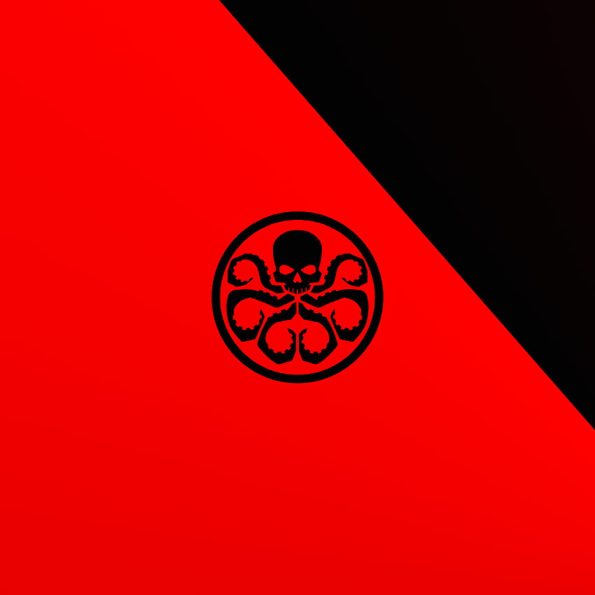Hydra , Logo, Marvel Comics, Red, Graphics CGI, Red Marvel HD phone wallpaper