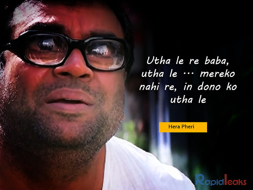 Ces dialogues de Paresh Rawal prouvent qu'il est un homme aux multiples talents, Babu Bhaiya Fond d'écran HD