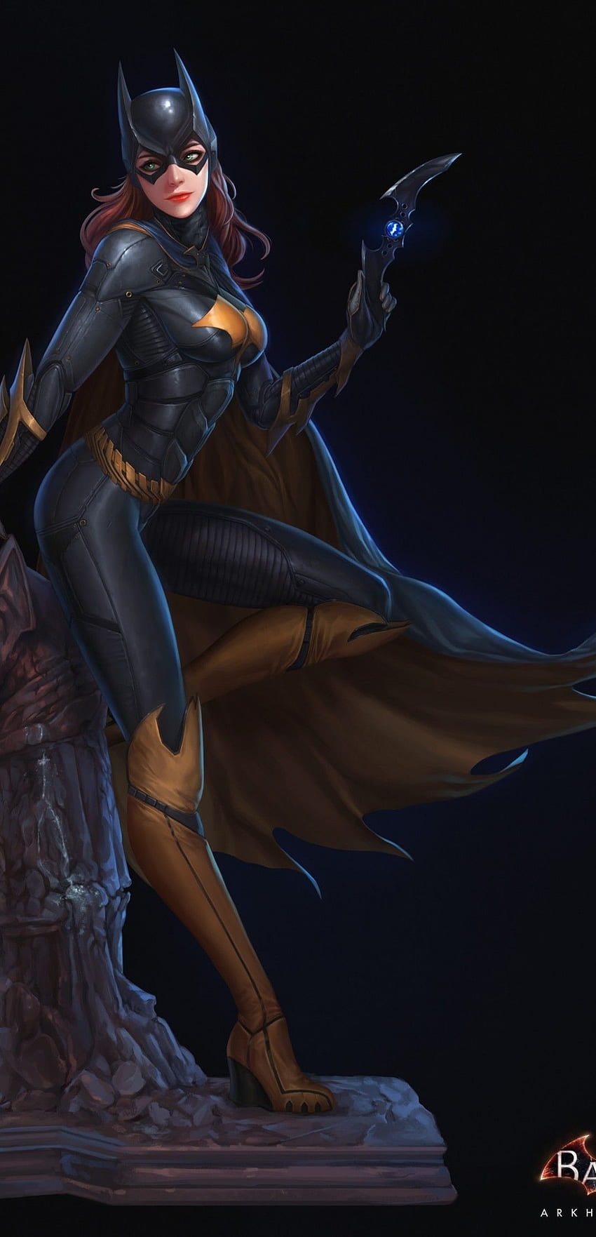 Batgirl, Batman Arkham Knight, Bodysuit, Cape HD phone wallpaper | Pxfuel