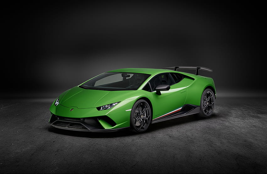 Vert, Voiture de sport, 2019, Lamborghini Huracán Performante Fond d'écran HD