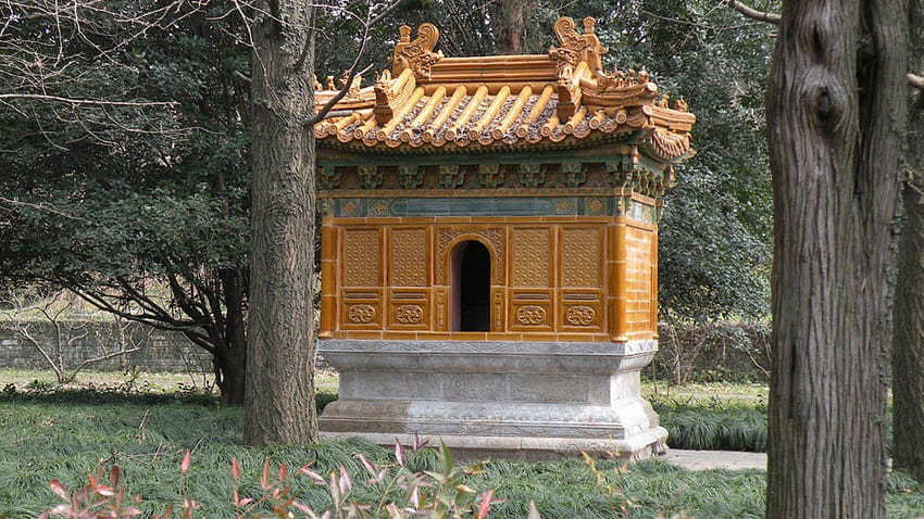 Maison d'encens au tombeau de Xiaoling, Xiaoling, mausolée, Chine, encens Fond d'écran HD