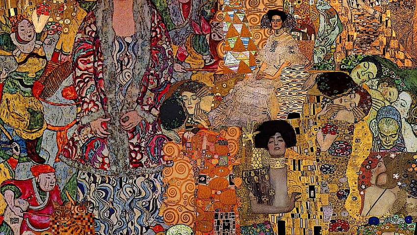 Ciuman, Gustav Klimt Wallpaper HD