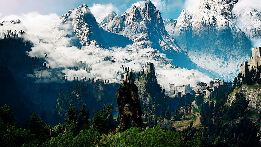 Just finished Witcher 3 and decided to explore Kaer Morhen area. Truly beautiful game. : witcher HD wallpaper