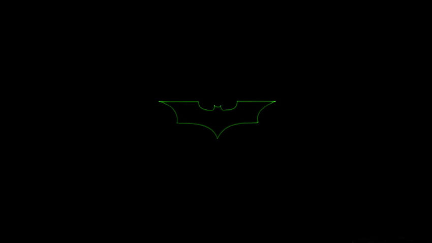 fotki oszałamiające batman logo ciemnozielone neonowe atrakcyjne jakościowo tło Tapeta HD