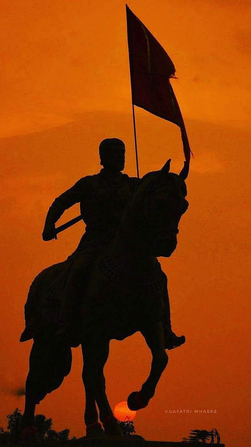 Shivaji Maharaj, Bhagwa, Orange Colour, Maratha King HD phone wallpaper