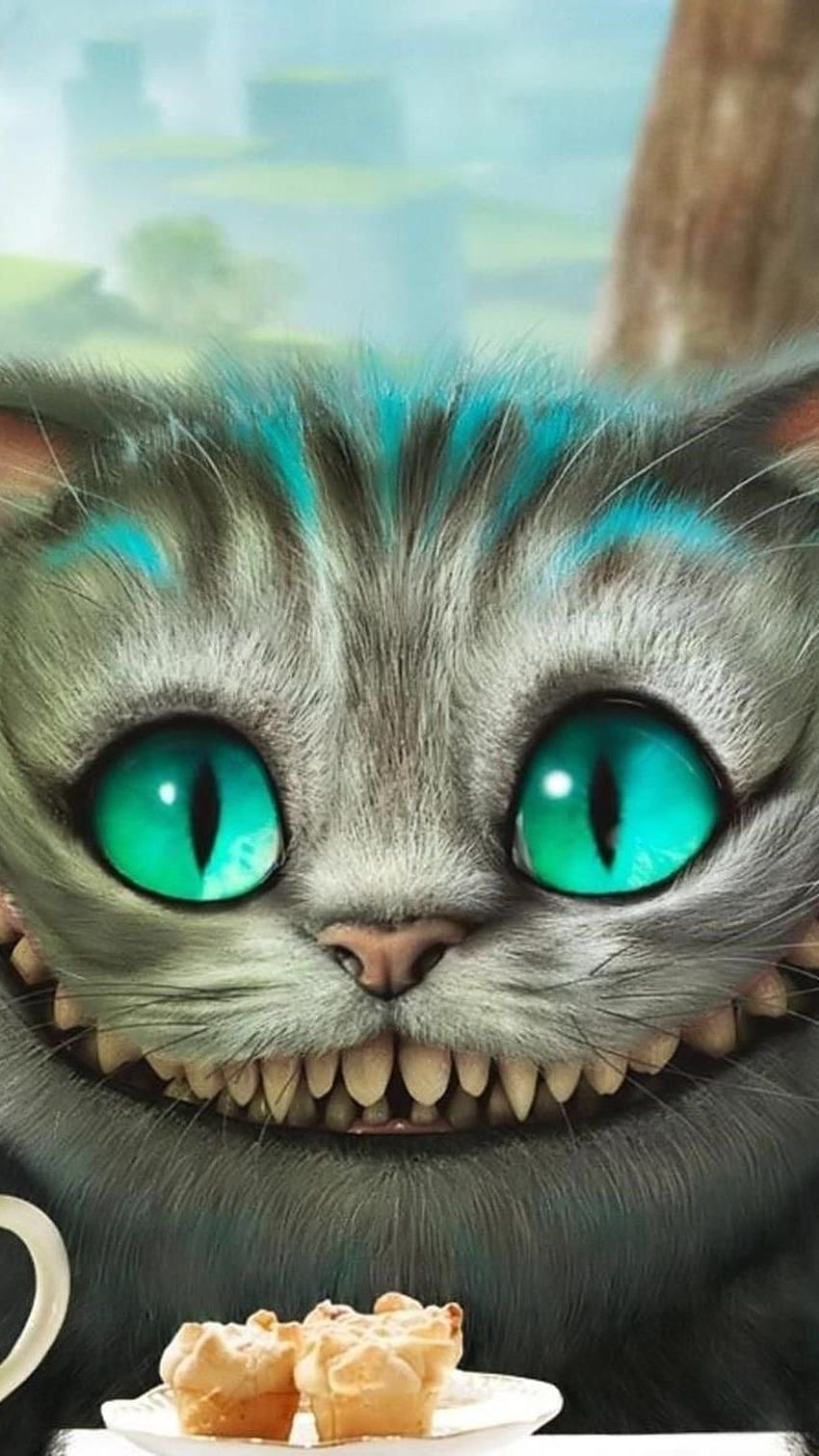 Cheshire Cat Alice in Wonderland iPhone 7, 6s, 6 Plus, Pixel HD phone wallpaper