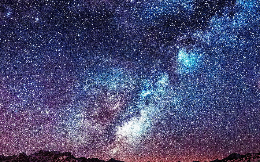 Incredibile Milkyway Space Mountain Red, Via Lattea 3D Sfondo HD