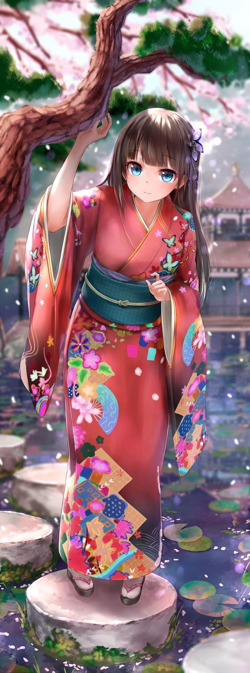 anime girl kimono Picture #131615585 | Blingee.com