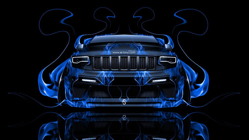 Jeep Grand Cherokee SRT8 Front Blue Fire Abstract Car 2014 กระโดด [] สำหรับมือถือและแท็บเล็ตของคุณ สำรวจรถจี๊ป SRT8 พื้นหลังรถจี๊ป, รถจี๊ป iPhone, SRT8 วอลล์เปเปอร์ HD
