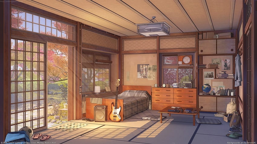 Boy's Room, japonés, original, tatami, habitación, niño, arte, interior, oriental fondo de pantalla