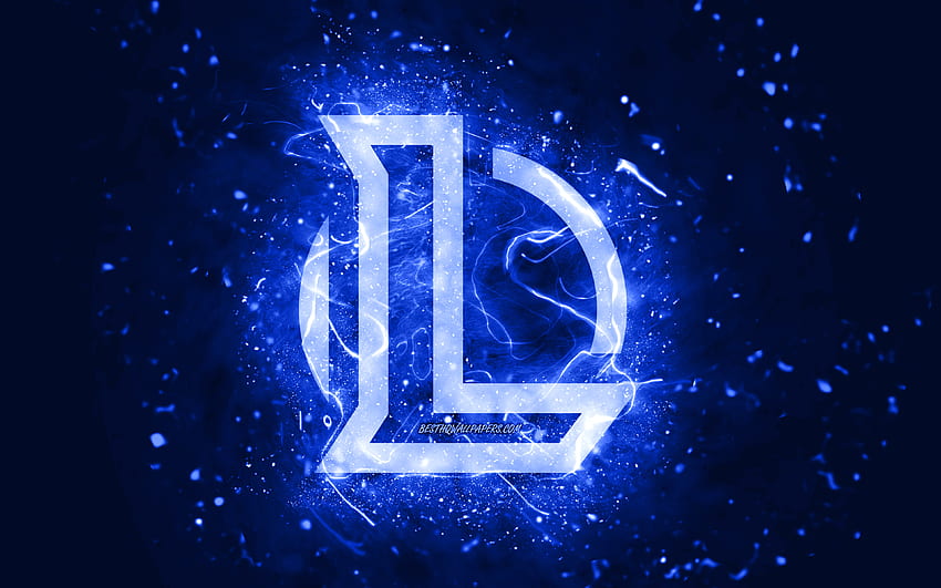 League of Legends dark blue logo, , LoL, dark blue neon lights, creative,  dark blue abstract background, League of Legends logo, LoL logo, online  games, League of Legends HD wallpaper | Pxfuel