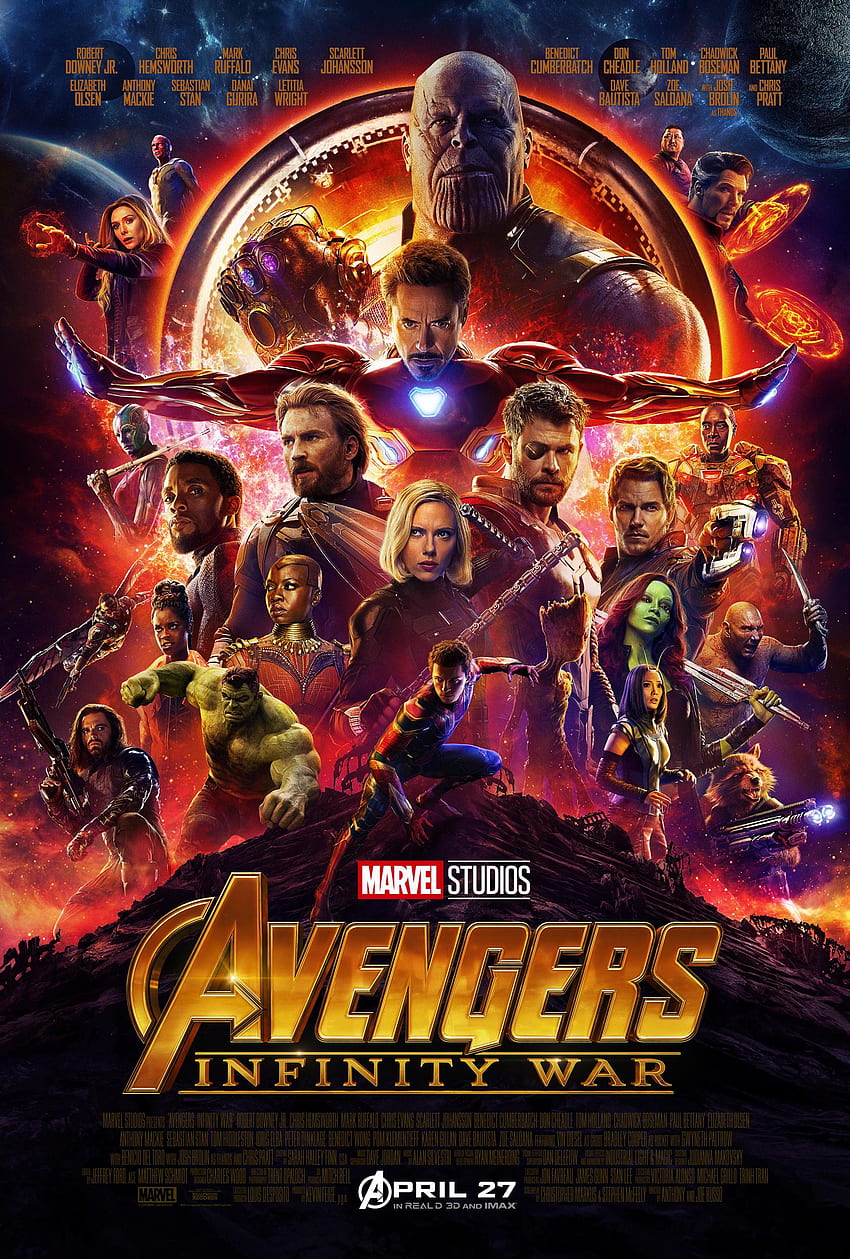 Nouvelle affiche Avengers : Infinity War en haute résolution : marvelstudios, Cap Avengers Infinity War Poster Fond d'écran de téléphone HD